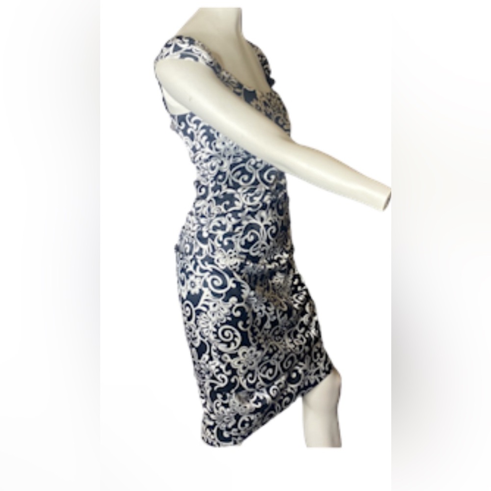 NET Womens sheath black Ivory sleeveless dress Sz.10